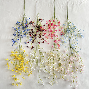 Queyiyi rami lunghi foglia pianta artificiale YANGMEI <span class=keywords><strong>febbraio</strong></span> orchid home decor - Product Image 5