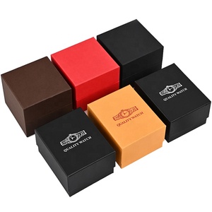 Caja de papel para reloj de pulsera, caja de papel sólido para reloj con almohada de cuero, venta al por mayor - Product Image 1
