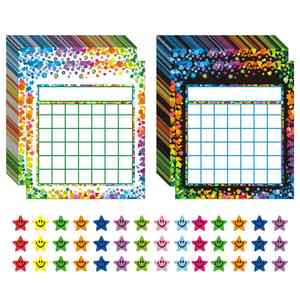 Gestión del Comportamiento en el Aula y en el Hogar para Estudiantes, 2400 Pegatinas de Estrellas, Material de Papel, 80 Paquetes, Tabla de Recompensas para Niños - Product Image 6