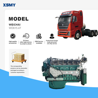 WD615.47 Sinotruk HOWO 371HP Diesel Engine Assembly for Heavy Duty Truck Spare Parts Howo Truck Engine