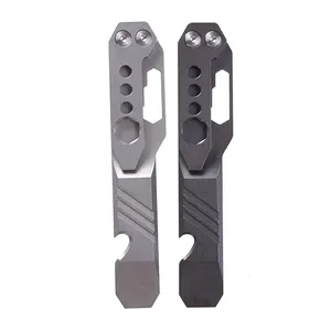 TC4 Titanium Alloy Multi Tool Crowbar Bottle Opener Titanium Pry Bar EDC Multifunction Tools