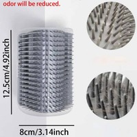 Dispositif de toilettage pour animaux de compagnie en plastique personnalisable épurateur de poils d'angle et brosse de massage pour chats chiens outil de nettoyage pour amis à fourrure