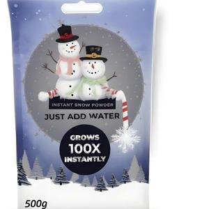 Polvo de nieve instantáneo suministrado por el fabricante, nieve de polímero artificial decorativa