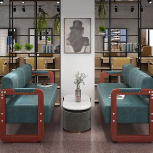 Silla <span class=keywords><strong>de</strong></span> Espera Moderna <span class=keywords><strong>de</strong></span> Estilo Retro en Cuero PU para Salones <span class=keywords><strong>de</strong></span> Belleza, Peluquería, Arte <span class=keywords><strong>de</strong></span> Uñas, con Madera Casual, para Centros Comerciales, Escuelas y Hospitales - Product Image 4