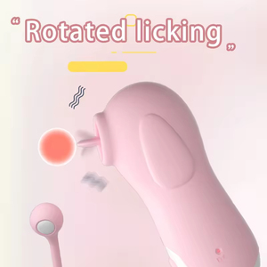 Vibrateur en silicone en forme de rose avec 10 modes, jouet sexuel pour clitoris et seins, ventouses de stimulation lingual incluses - Product Image 3