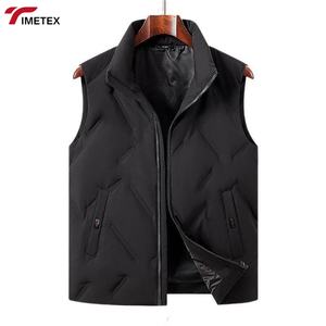 TIMETEX Herbst Winter Weste 90% Weiße Ente Warmer ärmelloser Kragen Verdickter äußerer Reiß verschluss Logo Lässig für junge Unternehmen - Product Image 3