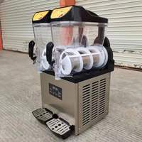 Machine à slush commerciale 2 réservoirs 15L pour smoothies et boissons glacées à vendre