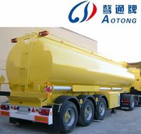 Camion-citerne à carburant en aluminium Semi-remorque Citernes à pétrole brut Remorques à vendre
