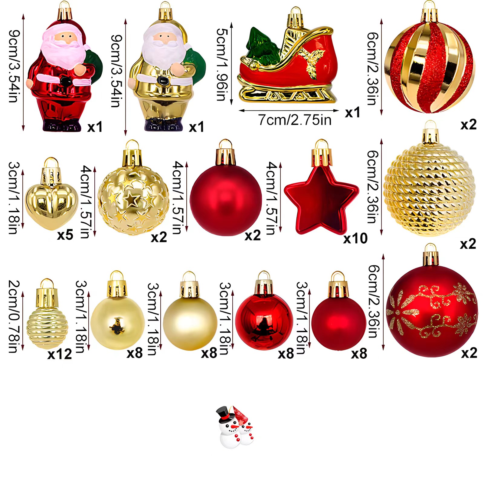 Modèle de la maison 72pcs (rouge d'or)