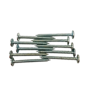 Tornillos Autorroscantes # 8 x 1-5/8" Tornillo de cabeza de armadura modificada, CR3+ Zinc 3Um Bake 4H, para techos, acero al carbono C1022, Homn Reen - Product Image 5