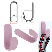 Probebi rose J crochet crochet de porte en plastique à un niveau conception auto-adhésive couronnes suspendues salon cuisine salle de bain mur bureau