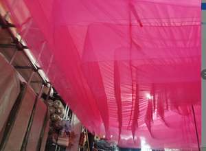 Rideaux de plafond blancs suspendus LZB083, décoration de plafond en tissu pour événements, drapé suspendu, décoration de plafond, drapé suspendu - Product Image 5