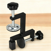 Pince de table universelle en acier en forme de C, à vis, à angle réglable, pour montage DIY, fixation pour établi de menuiserie, fournie par l'usine
