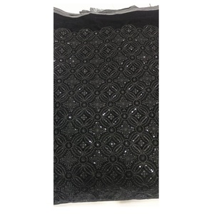 Most Selling Stretchable <b>Embroidery</b> Velvet Fabric for Men's Dresses Making Textile Raw <b>Material</b> Garment Fabric - Product Image 1