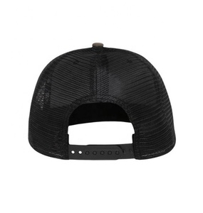Chapeau de camionneur en maille à 5 panneaux de haute qualité pour hommes Casquette en mousse imprimée en relief personnalisée avec bord incurvé et élégant - Product Image 4