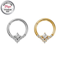 Anneaux de nez Freya en titane pour femmes et hommes, anneaux articulés pour septum, cartilage, conque, rook, hélix, tragus, daith