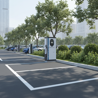 Nouvelle station de recharge rapide pour véhicules électriques industriels et commerciaux, 120-160 kW, écran LCD, CCS2, sortie AC 380 V/200-220 V, entrée AC