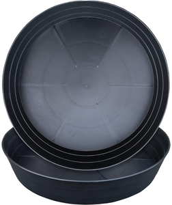 Premium Round Plastic Pot <b>Tray</b> 7 Size Options Deep Rim Design PP Material Drip <b>Tray</b> for Flower Pot Base Bulk Wholesale - Product Image 1