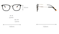 Montura de gafas para hombre y mujer, montura de titanio puro ovalada Retro, prescripción óptica, miopía, hipermetropía, gafas ultraligeras, gafas de oro plateado