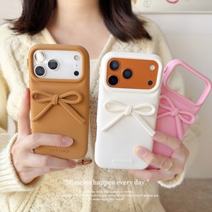 Nouvelle coque de téléphone portable en silicone souple 3D couleur bonbon avec nœud, pour <span class=keywords><strong>iPhone</strong></span> 16 Plus 17 15 14 Pro Max, avec cordon pendentif cœur et couverture arrière - Product Image 3