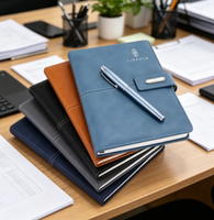 Coffret Cadeau Luxe 2026 : Carnet A5 en Cuir PU, Thermos, Bouteille d'Eau et Clé USB