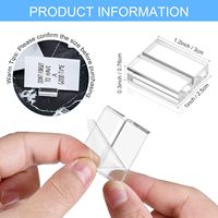 Ychon Acrylique Table Numéros Porte-Carte De Visite Stand Transparent Bureau Numérique Stand Place Cartes pour Mariage