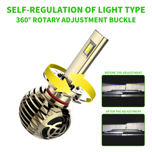 YUFING G7 28W 2800LM H1 Led faros bombilla 12V H15 9005 H4 Led faro para <span class=keywords><strong>Hyundai</strong></span> H1 Starex - Product Image 3