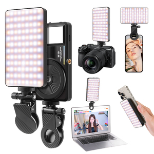<span class=keywords><strong>Lampe</strong></span> LED magnétique universelle pour téléphone avec clip détachable pour iPad, ordinateur portable, écran d'ordinateur, éclairage de visioconférence, <span class=keywords><strong>lampe</strong></span> de remplissage - Product Image 6