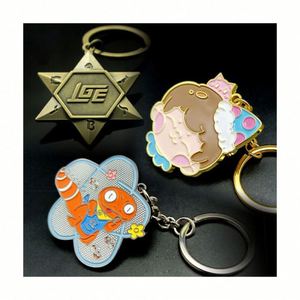 <b>Custom</b> Logo <b>Keychain</b> Vintage Style Metal <b>Keychain</b> with Cute Design Hard Enamel Alloy Iron Material Promotional Fashionable Print - Product Image 1