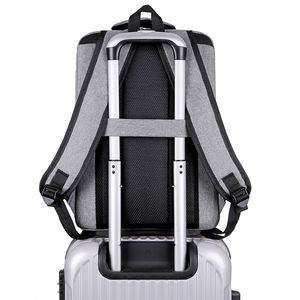 <b>Waterproof</b> Oxford <b>Cloth</b> Rucksack Male Business Travel Bagpack Reflective Strip Design Men's Backpack With USB Charging - Product Image 6