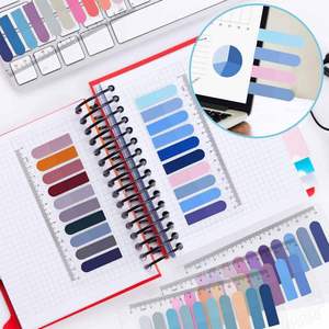 6 Etiquetas Adhesivas Transparentes de Colores Pastel para Marcar Páginas de Libros y Archivos, Regla de Índice de Colores, Notas Adhesivas, Banderitas - Product Image 5