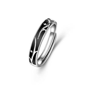 Anillos De Pareja Platinum Plated Thorn and Rose <b>Couple</b> <b>Ring</b> Adjustable Open <b>Couple</b> <b>Rings</b> for Wedding <b>Ring</b> Jewelry - Product Image 6