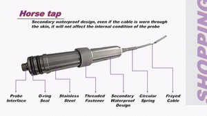 Mô hình tiêu chuẩn điện toàn cảnh 50mm <span class=keywords><strong>Camera</strong></span> kiểm tra giếng sâu với dây cáp, <span class=keywords><strong>Camera</strong></span> kiểm tra đường ống 500m - Product Image 2
