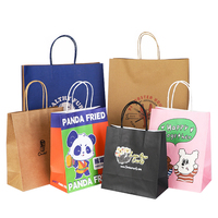 Sacs en Papier Kraft Personnalisés Biodégradables Écologiques Marron, Blanc, Noir pour Supermarché et Courses avec Poignées Torsadées