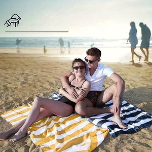 לייבוש מהיר ללא שיכוך אופקי מגבת חוף, מגבת קמפינג, מגבת, פוליאסטר ניילון רכה וסופטת - Product Image 6