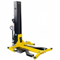 Elevador Hidráulico Móvil Portátil de 2.5T, de un Solo Cilindro y un Solo Poste, con Altura de Elevación de 1800 mm
