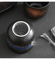 Tasse à thé japonaise Kung Fu, tasse à eau en céramique turque et arabe, tasse à matcha en céramique faite à la main, tasse à café vintage personnalisée