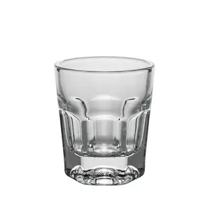 Custom Logo 50ml Clear Transparent Drinking Hexagon Texas Shot Glass