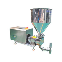 Rotor pompe fromage ketchup salade vinaigrette poudre à laver semi-automatique conique trémie carré bouche d'alimentation machine de remplissage