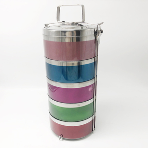 Stainless Steel <strong>Double</strong> <strong>Wall</strong> Insulated Eco-Friendly Multi-functional Multi-tier Food Storage <strong>Box</strong> 1-3L Capacity Detachable Design - Product Image 1