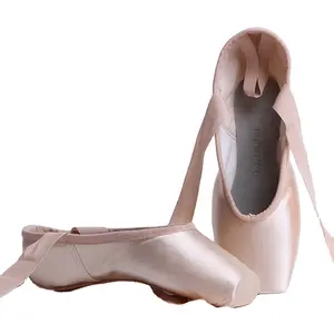 Zapatos de punta de cuero para ballet cómodos, venta al por mayor