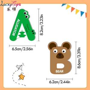 Thư động vật có hình dạng tủ lạnh nam châm tủ lạnh lưu niệm trang trí nội thất nhà bếp tiện ích giáo dục bảng chữ cái học tập đồ chơi cho trẻ em - Product Image 6