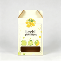 Caja de Cartón Corrugado Reciclable para Bebidas y Té, con Asa, para Llevar, Venta Directa, Portavasos para Café, al por Mayor