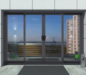 Puertas correderas personalizadas de estilo australiano, diseño de parrilla de Estándares Australianos, puerta corredera de aluminio de doble acristalamiento con Red - Product Image 3