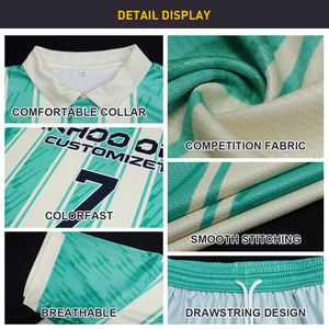 قميص كرة قدم مخصص سريع الجفاف، زي رياضي للرجال، طقم موحد لكرة القدم للبالغين - Product Image 6