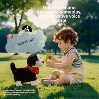 Chien robot intelligent en peluche électrique avec simulation de mot de passe, modèle JP005/JP006, rembourrage en coton PP