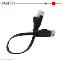 Cable de Conexión Cat6 Plano UTP de Fábrica OEM, 0.5 m 1 m, Cable Plano Cat6