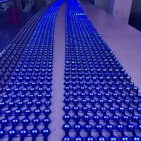 Pantalla LED de Malla Flexible P50 de Alta Transparencia, Pantalla de Puntos con Cuerpo de PVC IP68, Luz Puntual para Visualización de Video y Aplicaciones de Paisajismo