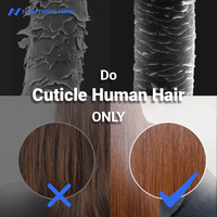 Nouveau design Double tirage Genius trame extension de cheveux cheveux humains vierges mince lumière douce intacte pas de retour trame de cheveux