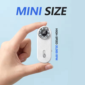 Mini Ventilador de Mano de Alta Velocidad con Pantalla Digital, 1800mAh, Tres Velocidades de Viento Ajustables, Motor sin Escobillas - Product Image 1